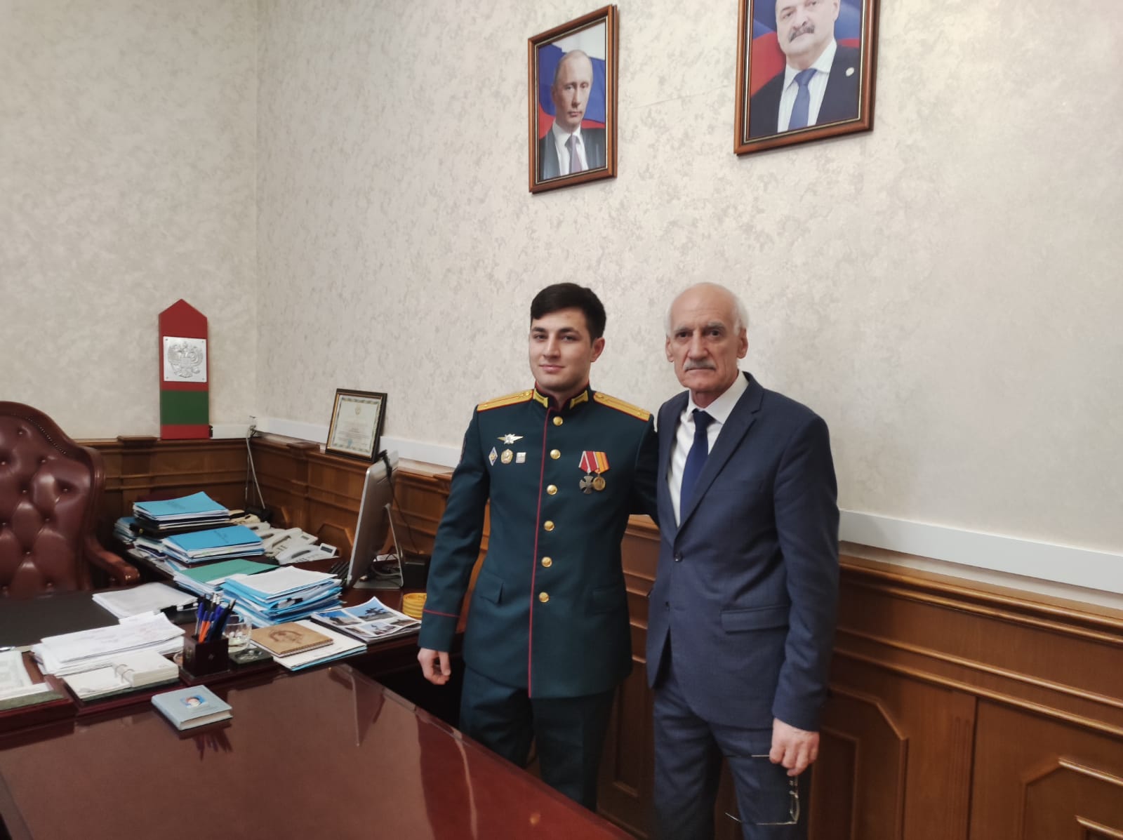 Рамазан Джафаров встретился с участником СВО Исмаилом Магомедовым